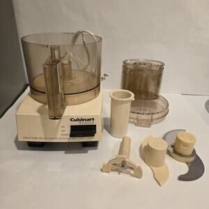 "Vintage Cuisinart DLC-10 Food Processor - MADE IN JAPAN - Complete w/ Attachmen